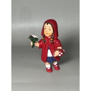 Vintage Papo Little Red Riding Hood PVC Figure Fairy Tale Collectible 1999 Toy